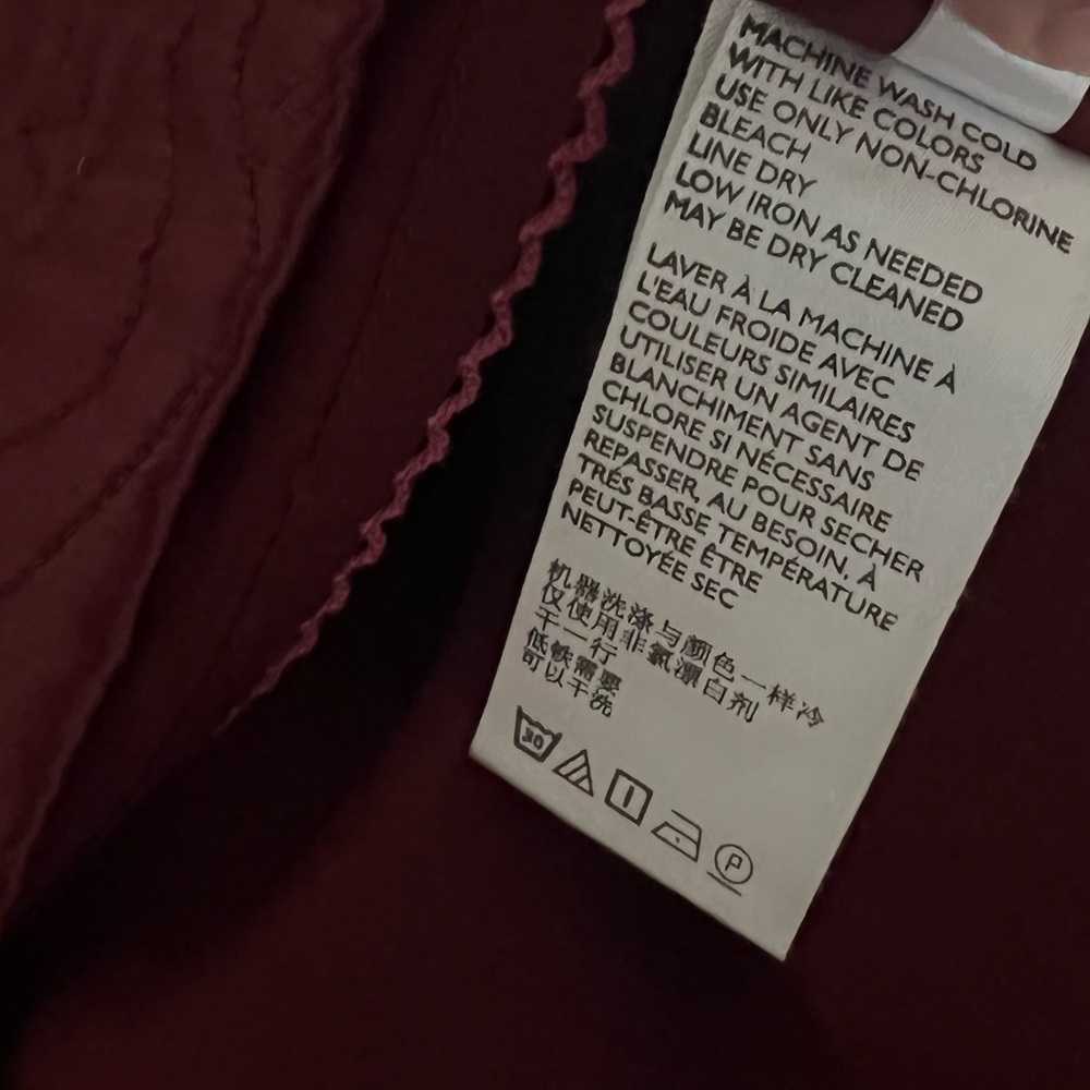 Anthropologie Maeve Burgundy Red Floral Textured Beatrice Quilted Mini Skirt - Picture 12 of 13